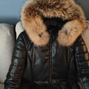 Leather with fur Danier